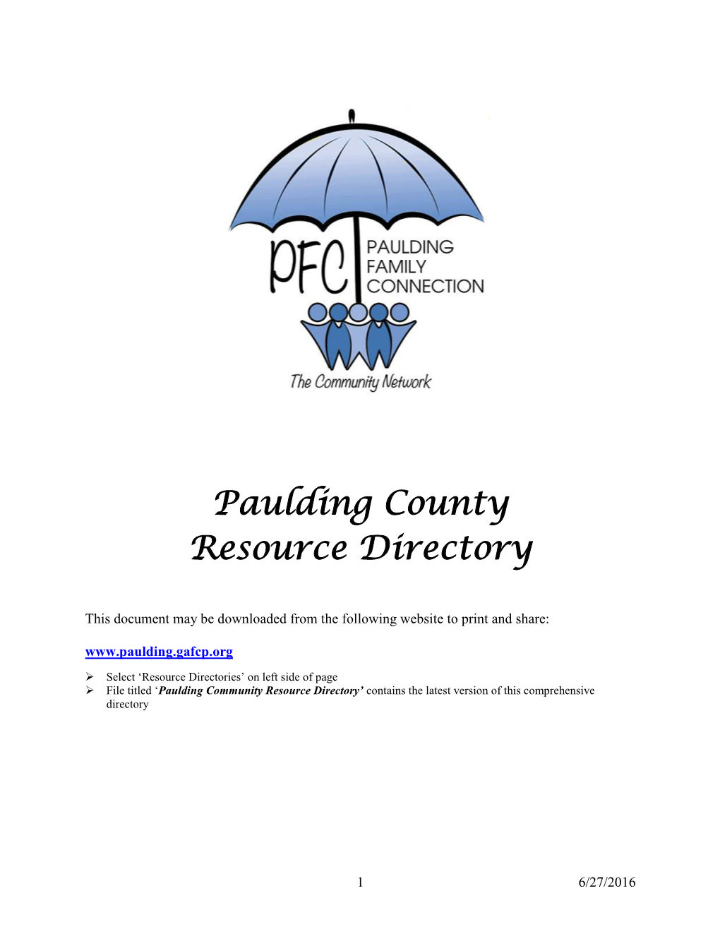 Paulding County Resource Directory