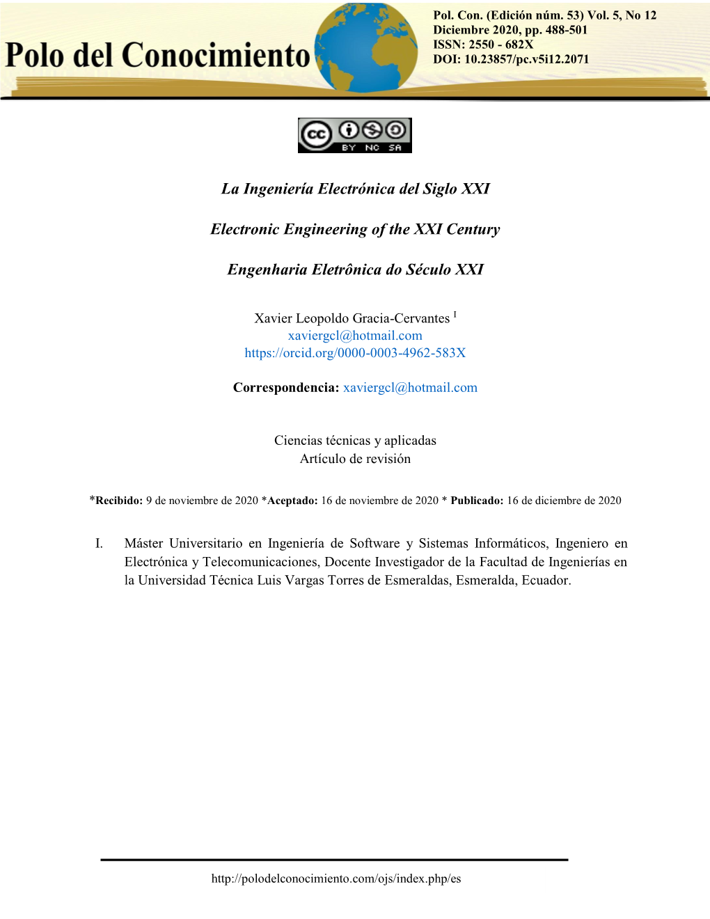 La Ingeniería Electrónica Del Siglo XXI Electronic Engineering of the XXI