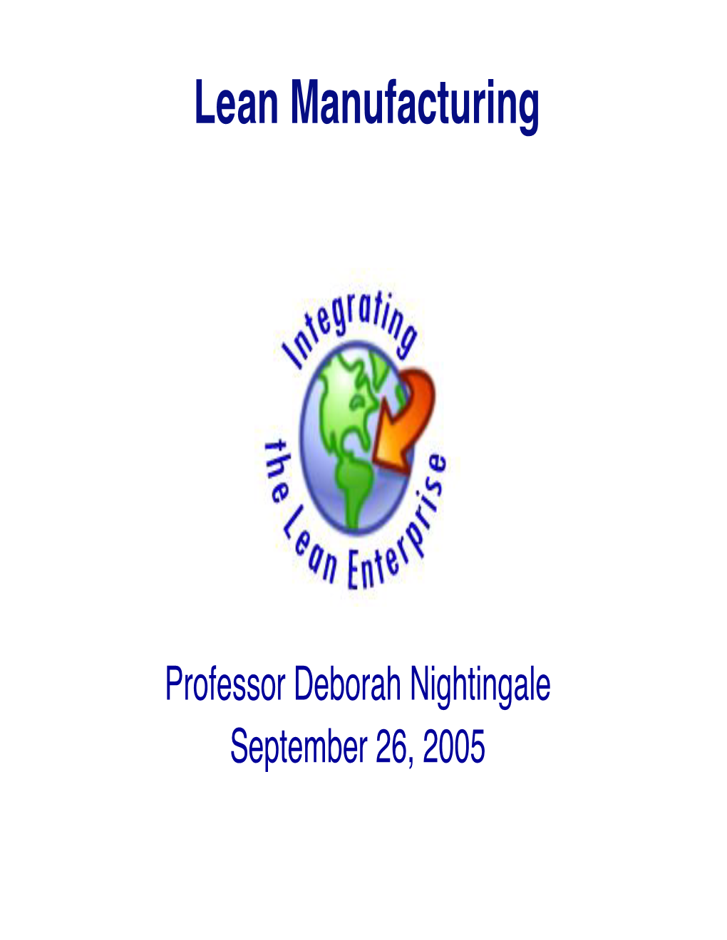 Lean Manufacturing