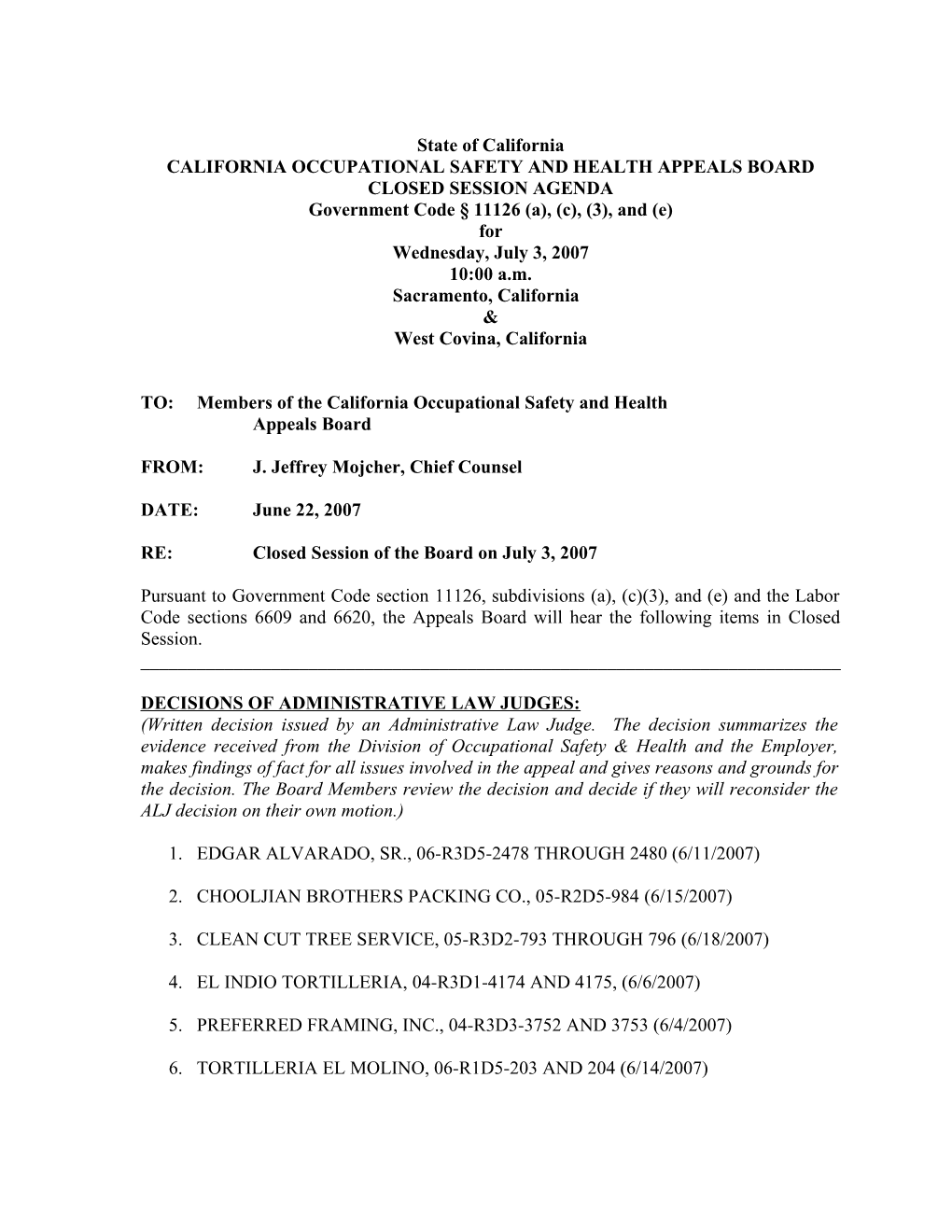 California Occupational Safety & Health Appeals Board s2