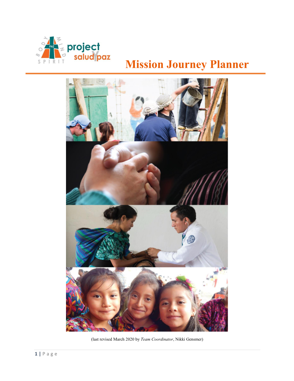 Mission Journey Planner