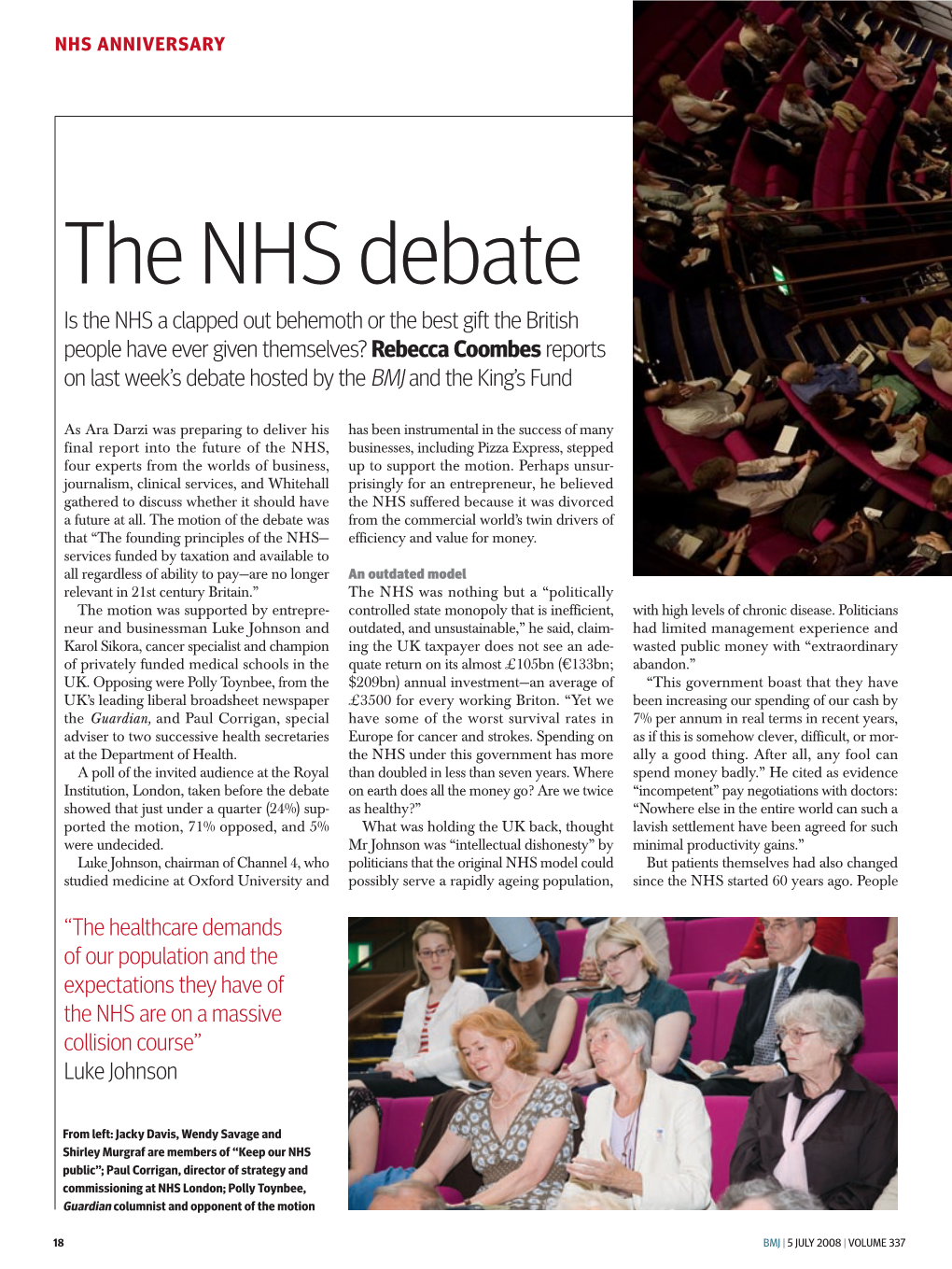 The NHS Debate