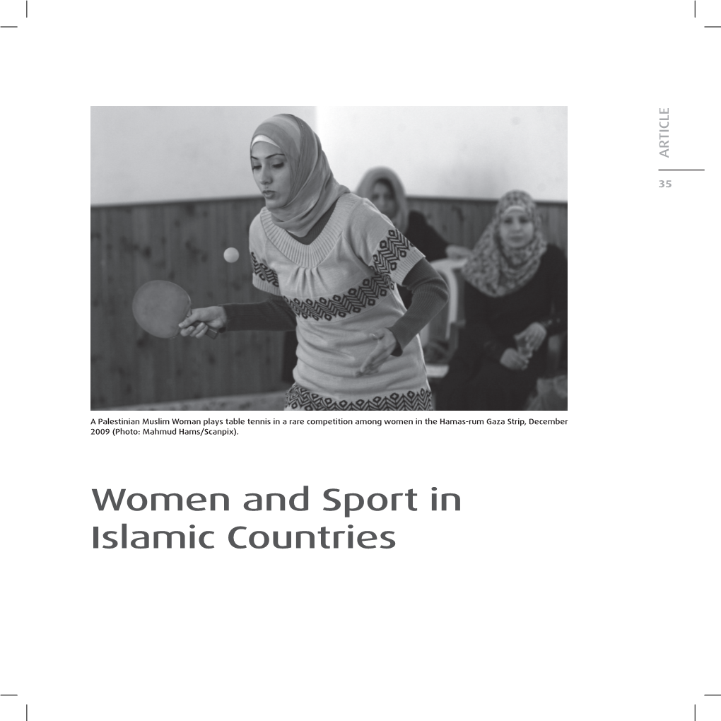 Women and Sport in Islamic Countries
