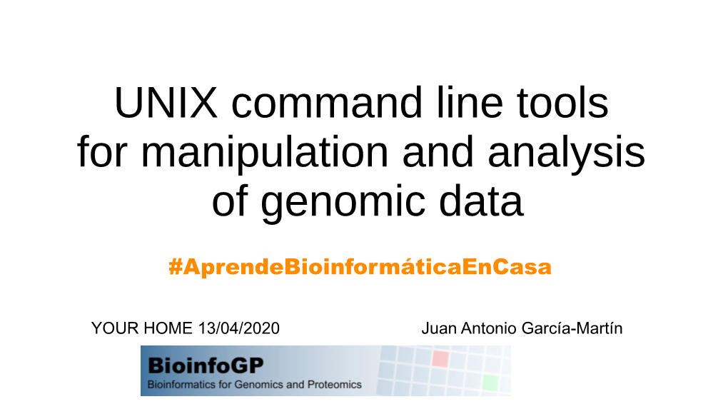 UNIX Command Line Tools for Manipulation and Analysis of Genomic Data