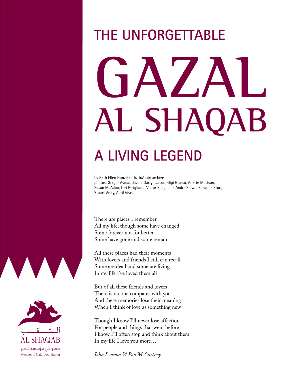 GAZAL AL SHAQAB a Living Legend BLOODLINE