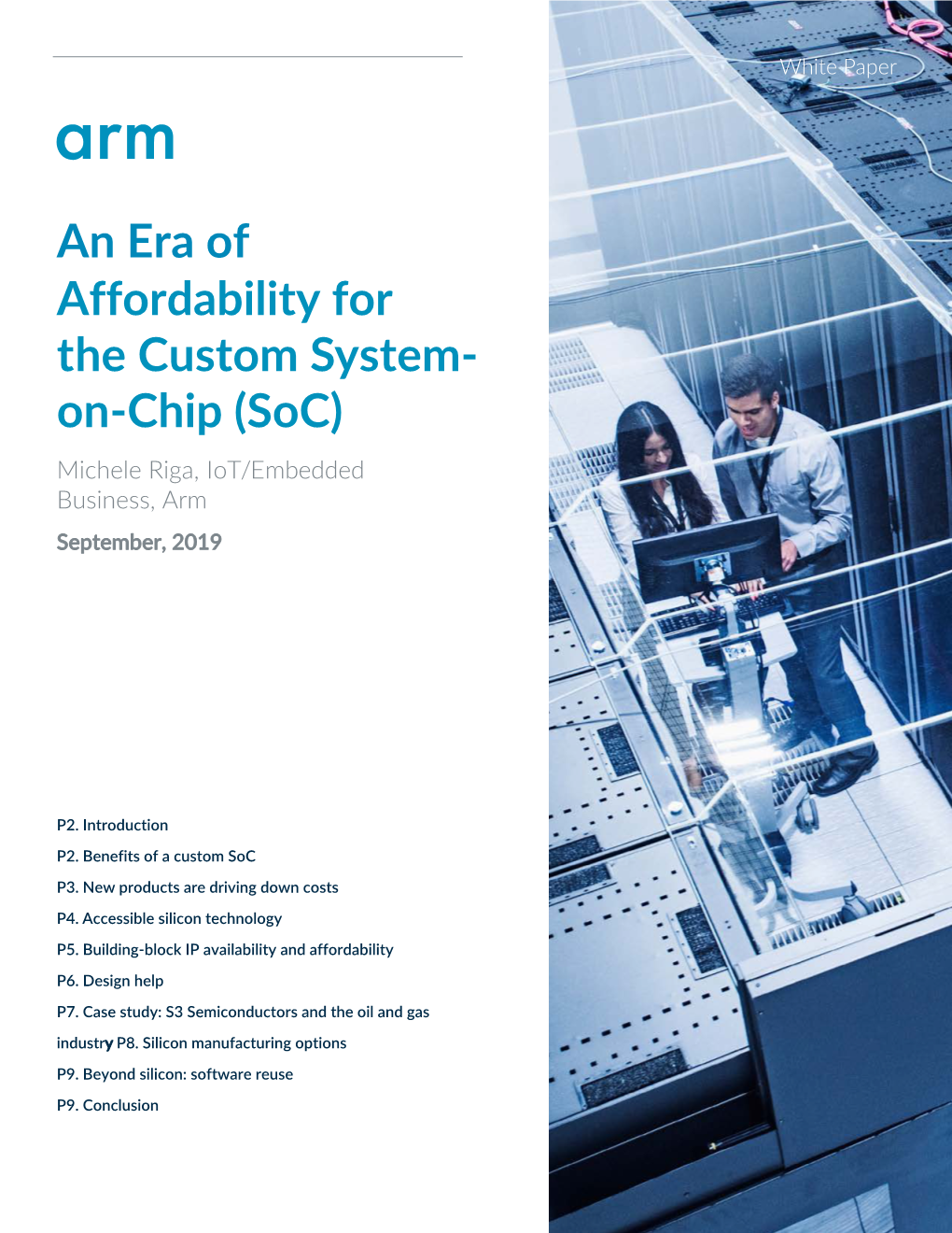 On-Chip (Soc) Michele Riga, Iot/Embedded Business, Arm September, 2019