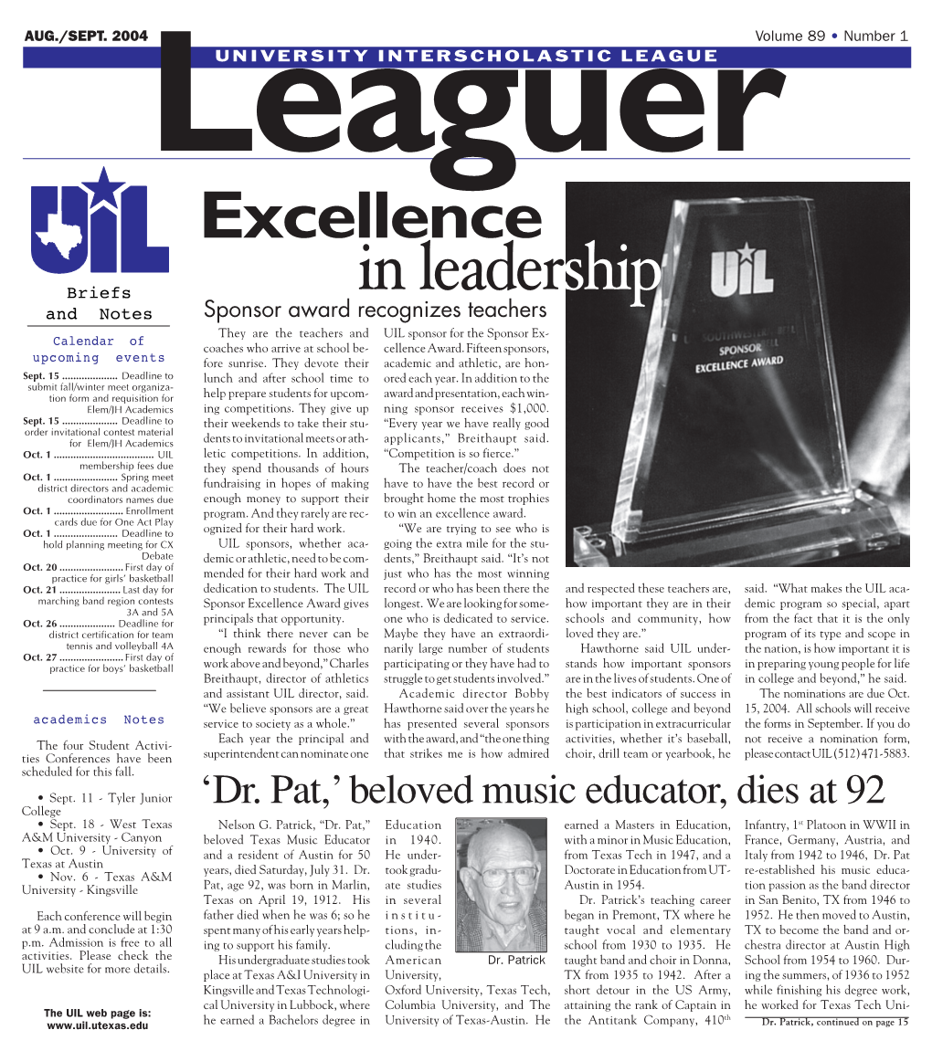 Leaguer Issue 1