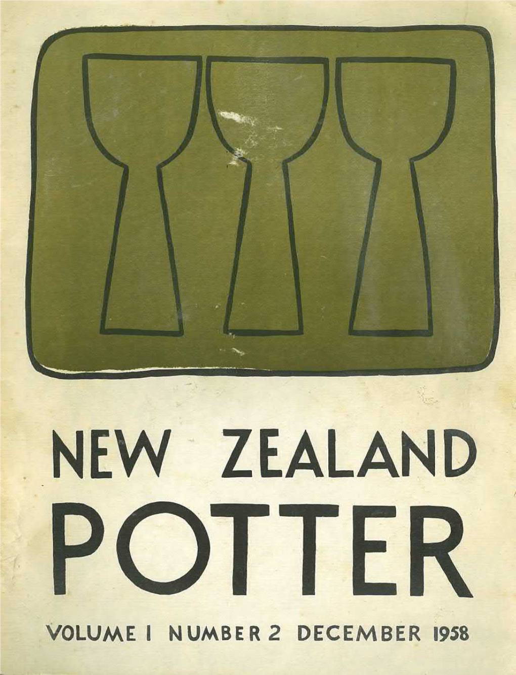 New Zealand Potter Volume 1 Number 2 December 1958