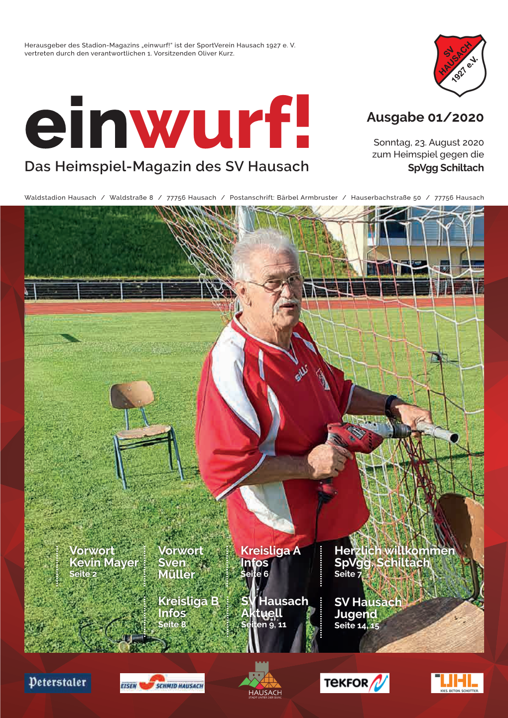 Das Heimspiel-Magazin Des SV Hausach Spvgg Schiltach