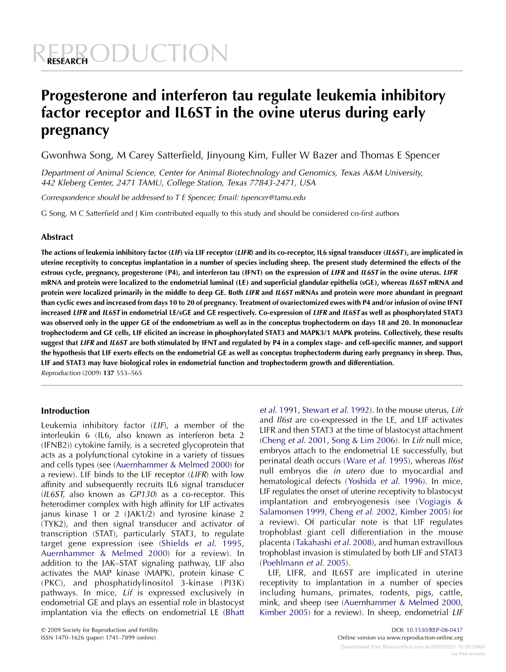 Involvement of the Transcription Factor STAT1 in the Regulation of Porcine Ovarian Granulosa Cell Functions Treated and Not Treated with Ghrelin