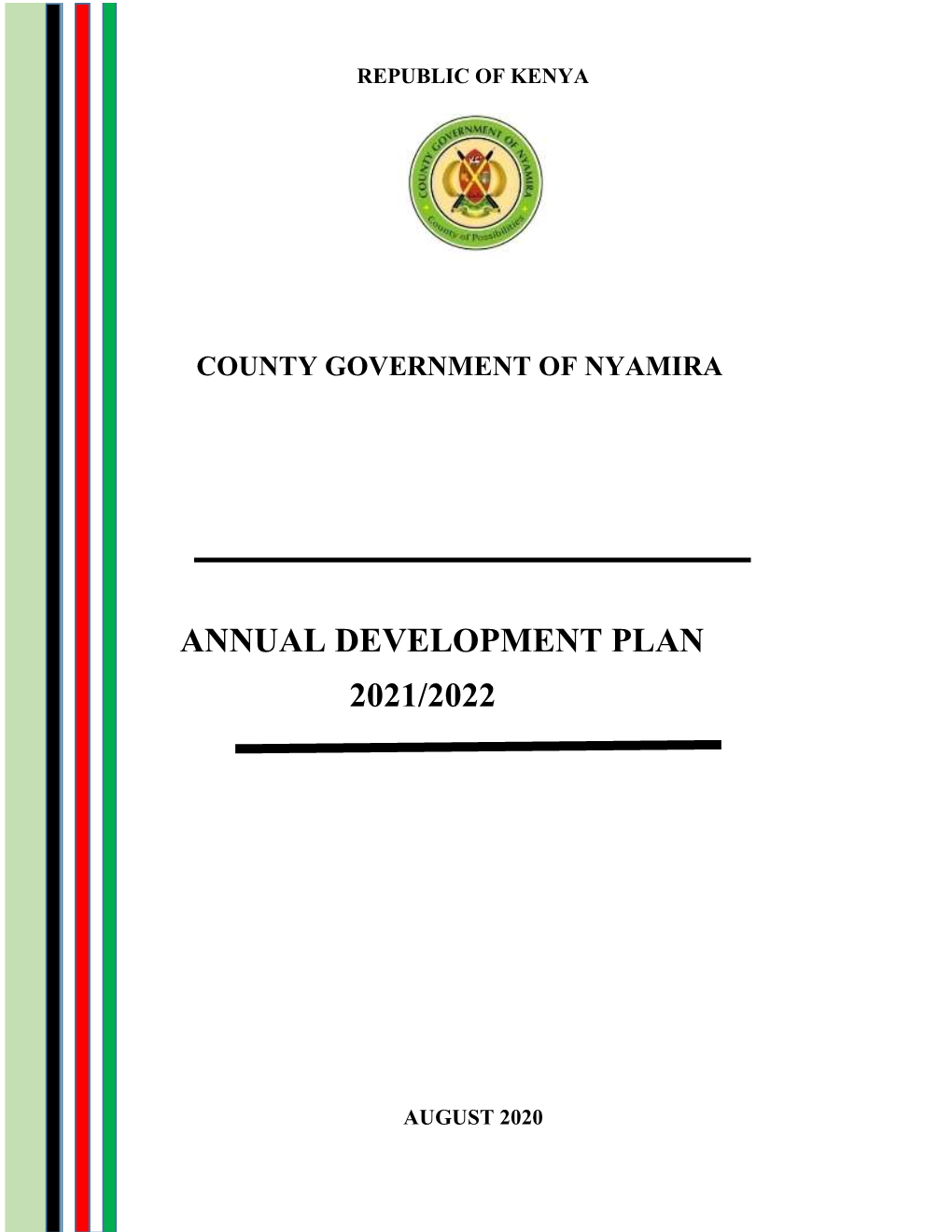 Annual Development Plan 2021/2022