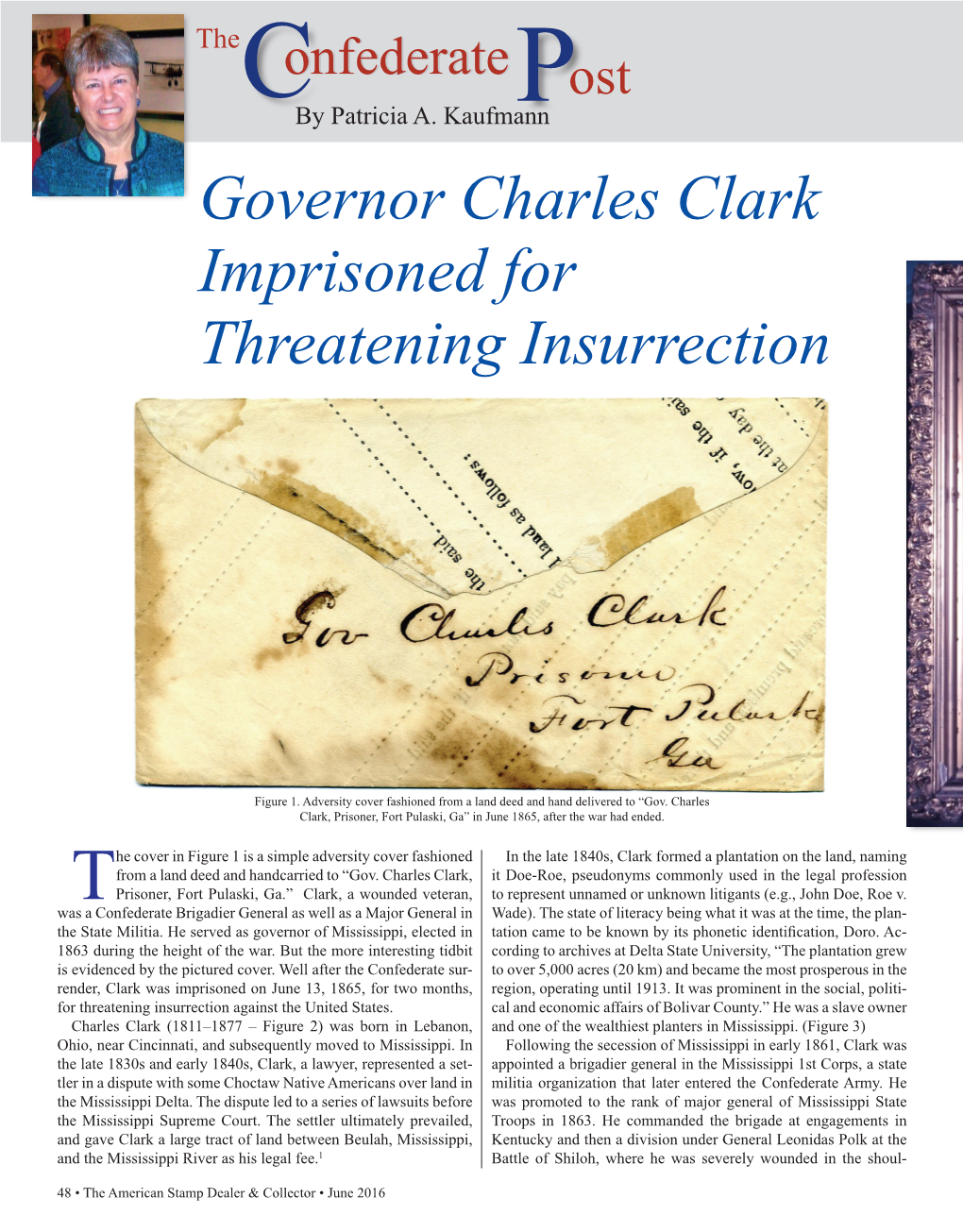 Governor Charles Clark Imprisoned for Threatening Insurrection