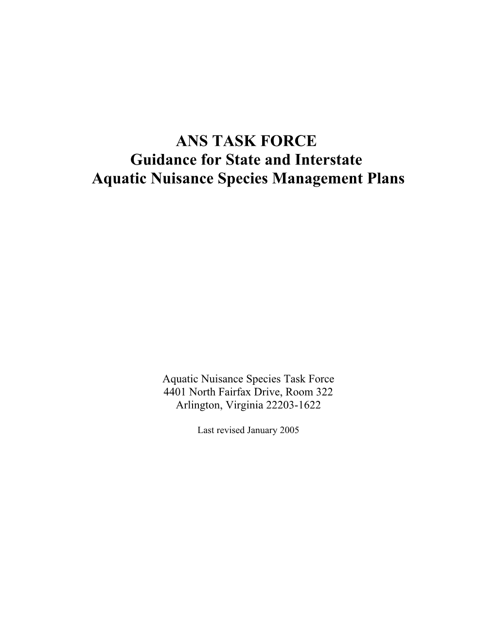 Guidance for State and Interstate