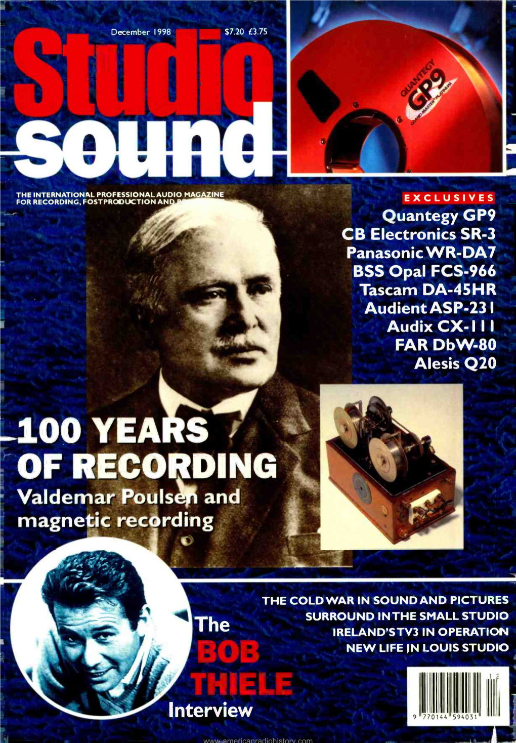 100 YEARS J R of RECORDING Valdemar Pouls and Magnetic Recording