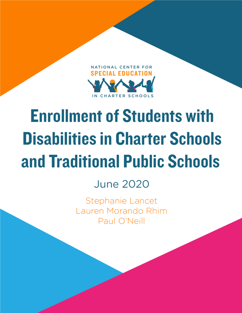 Enrollment of Students with Disabilities in Charter Schools and Traditional Public Schools July 1, 2020