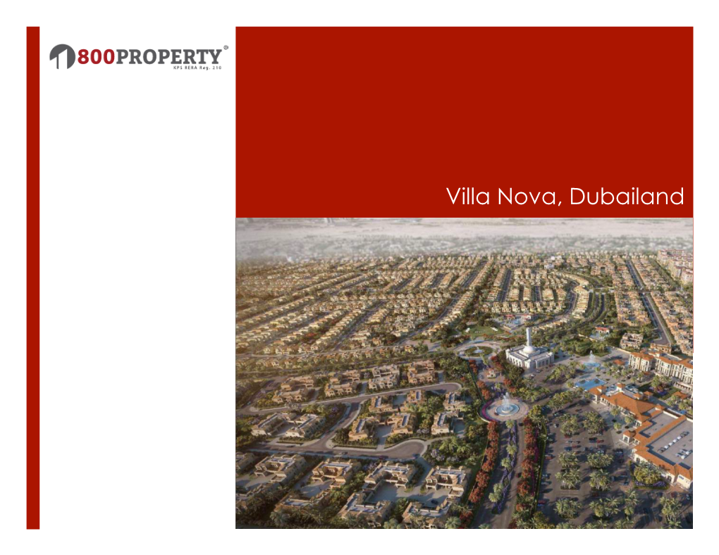 Villa Nova, Dubailand