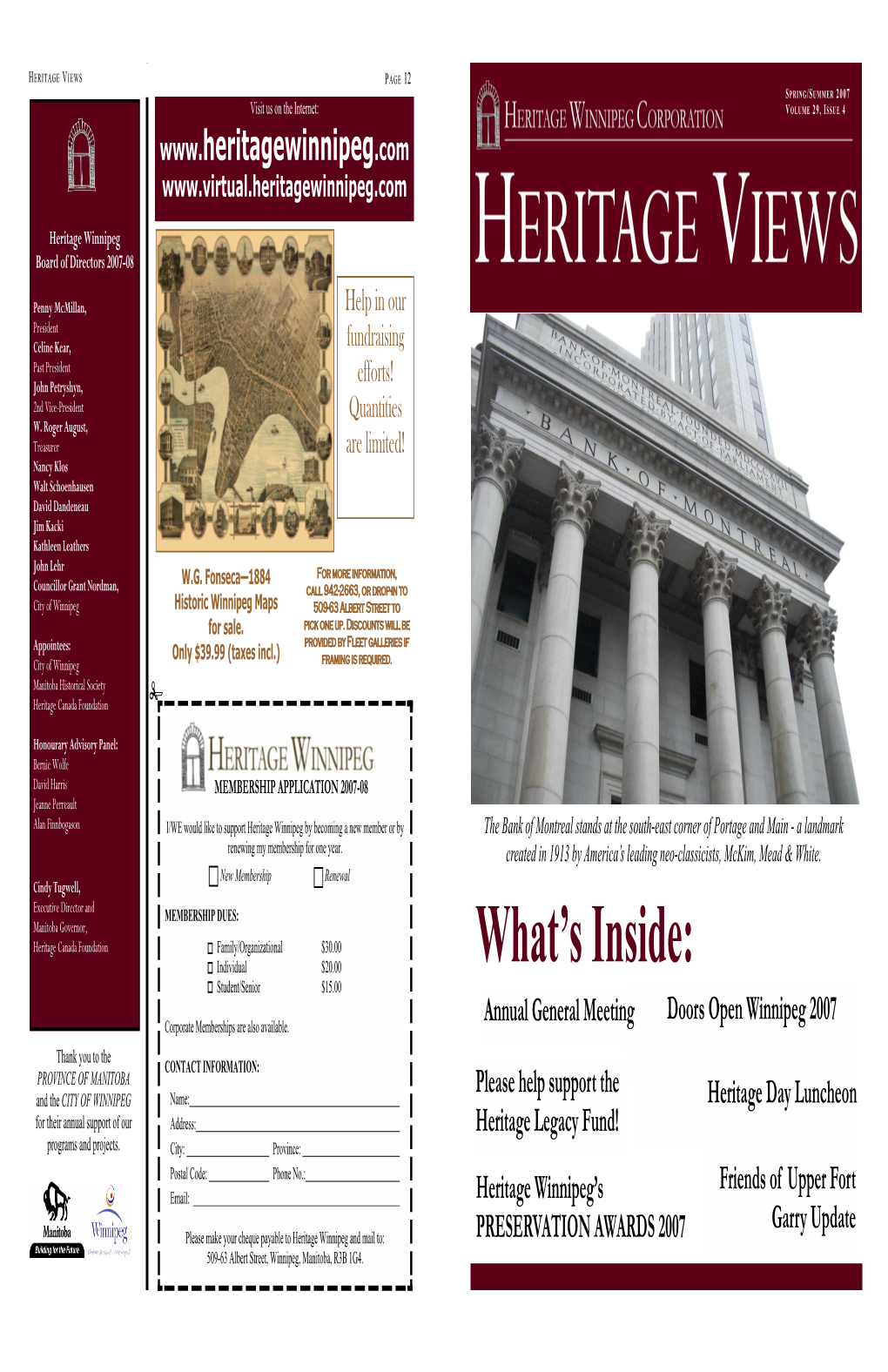 Spring-Summer Newsletter 2007