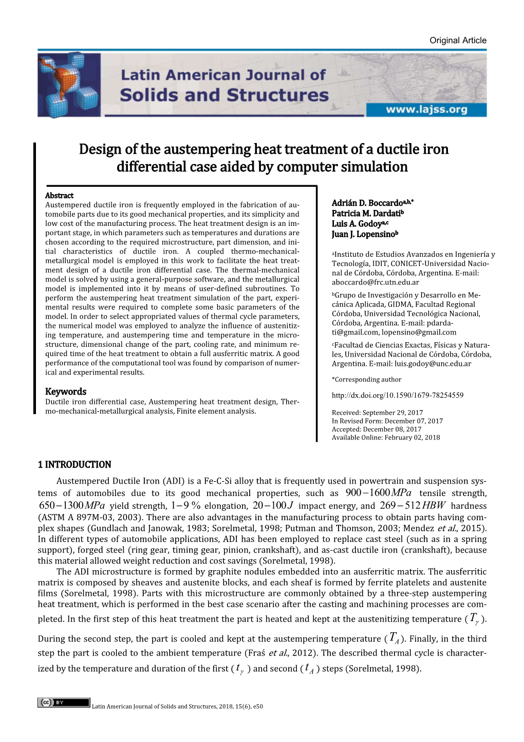 Design of the Austempering Heat Treatment of a Ductile Iron Differential Case Aided by Computer Simulation