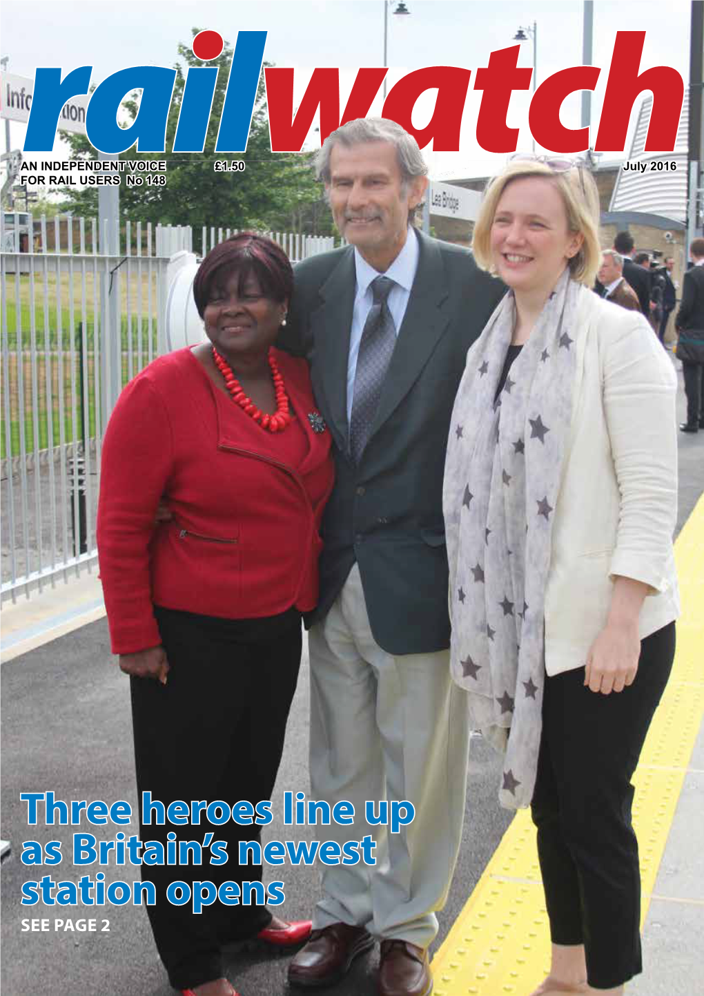 Three Heroes Line up As Britain's Newest Station Opens