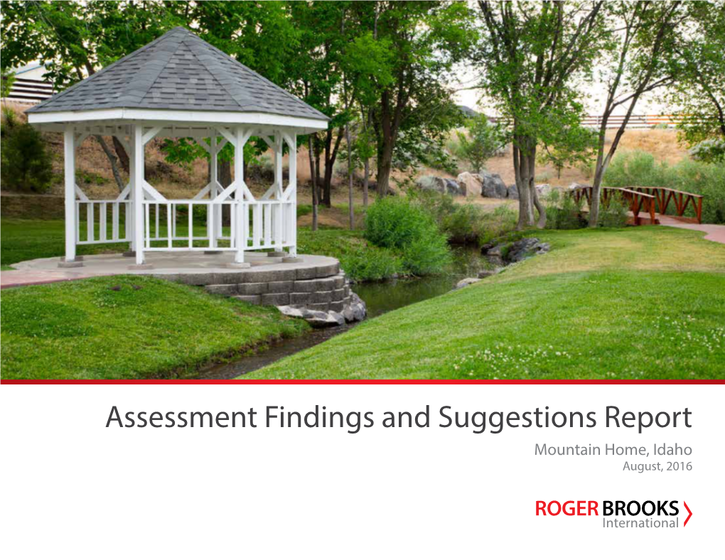 Assessment Findings and Suggestions Report by Roger Brooks