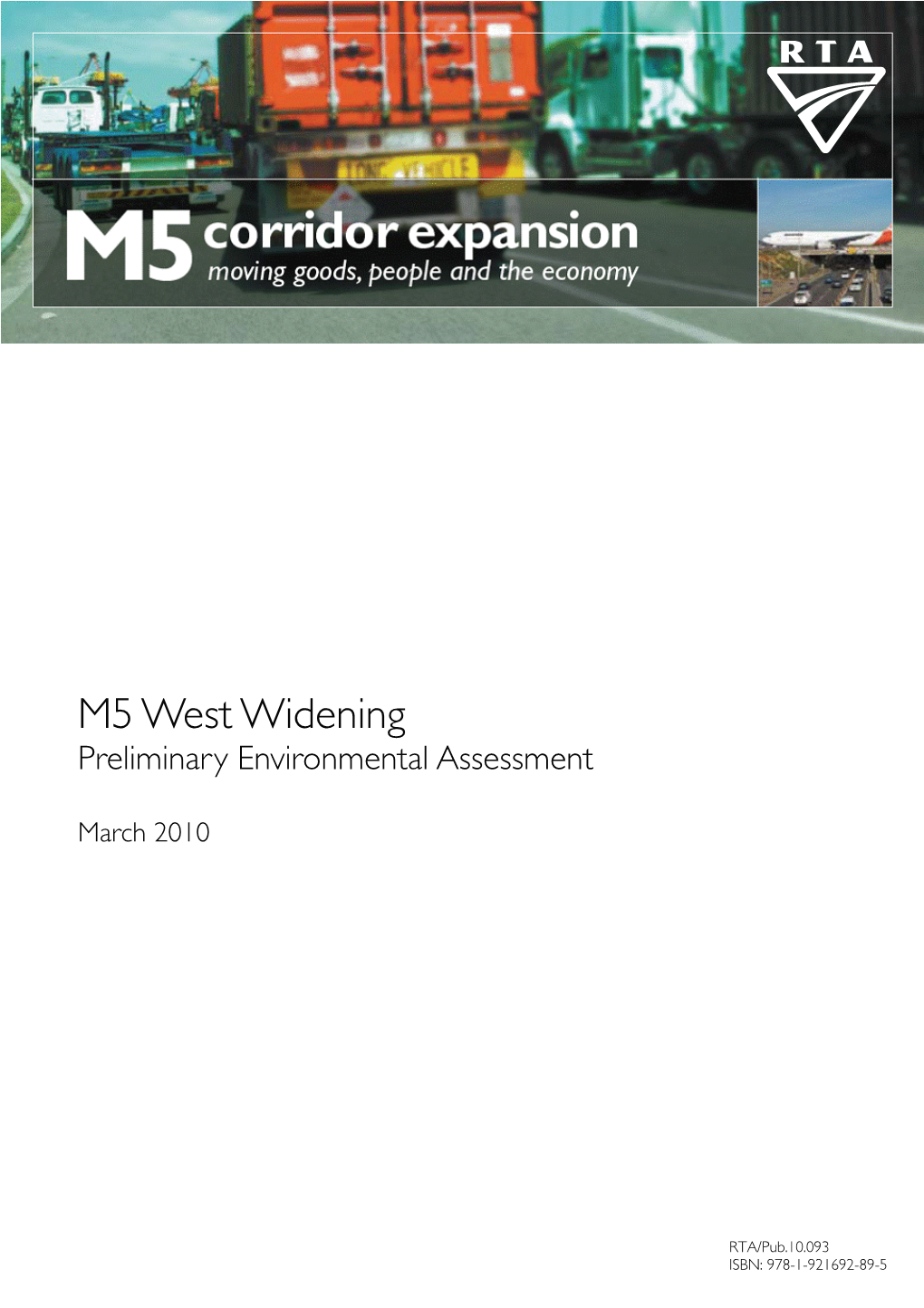 M5 West Widening Preliminary Environmental Assessment