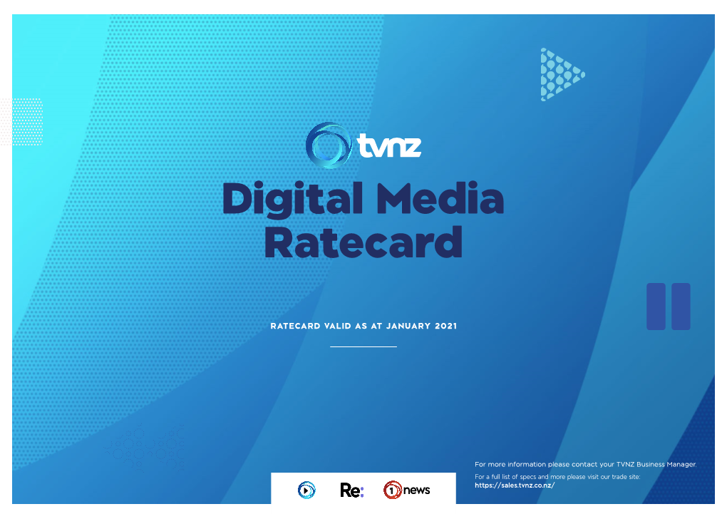 Digital Media Ratecard