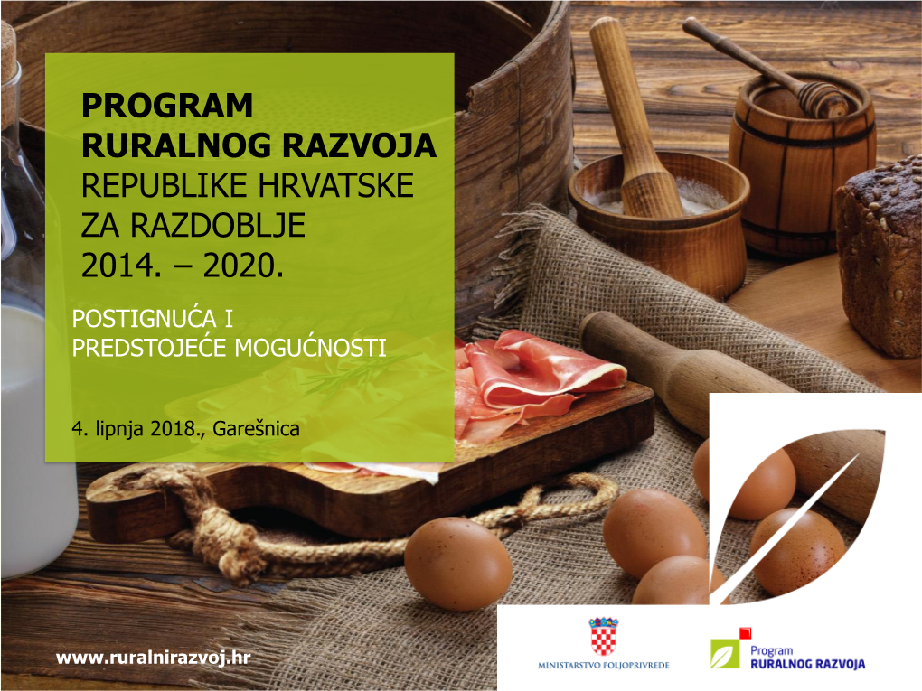 Bjelovarsko-Bilogorska Županija (BBŽ) (1) Vinogradi, Voćnjaci 4% Pašnjaci I Livade 27%