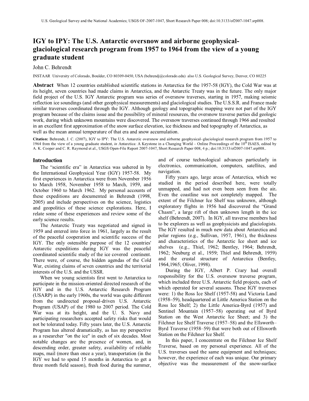 USGS Open-File Report 2007-1047, Short Research Paper 008, 4 P.; Doi:10.3133/Of2007-1047.Srp008