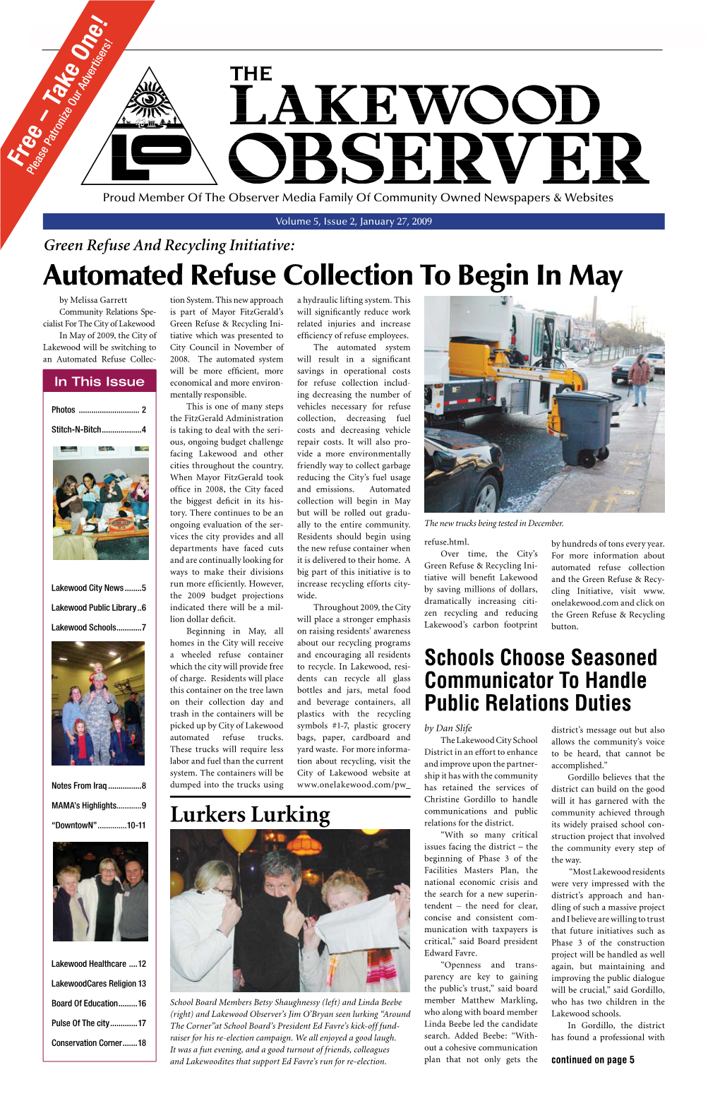 Automated Refuse Collection to Begin in May by Melissa Garrett Tion System