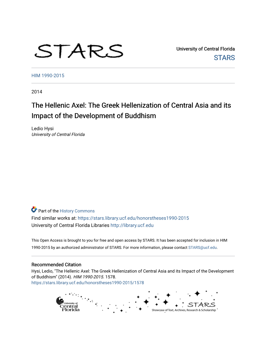 The Greek Hellenization of Central Asia and Its Impact of the Development of Buddhism