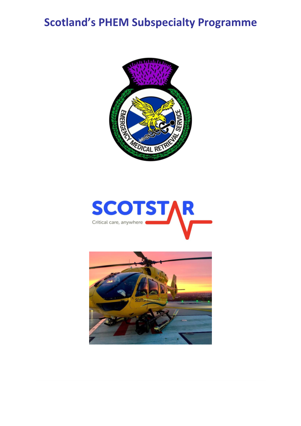 Scotland's PHEM Subspecialty Programme