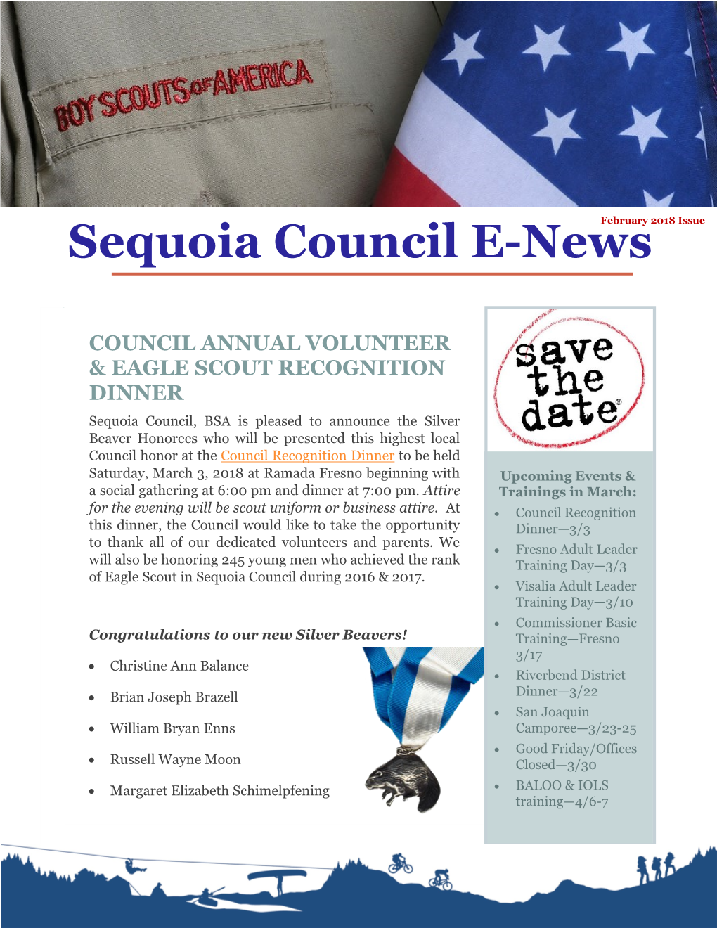 Sequoia Council E-Newsfebruary 2018 Issue