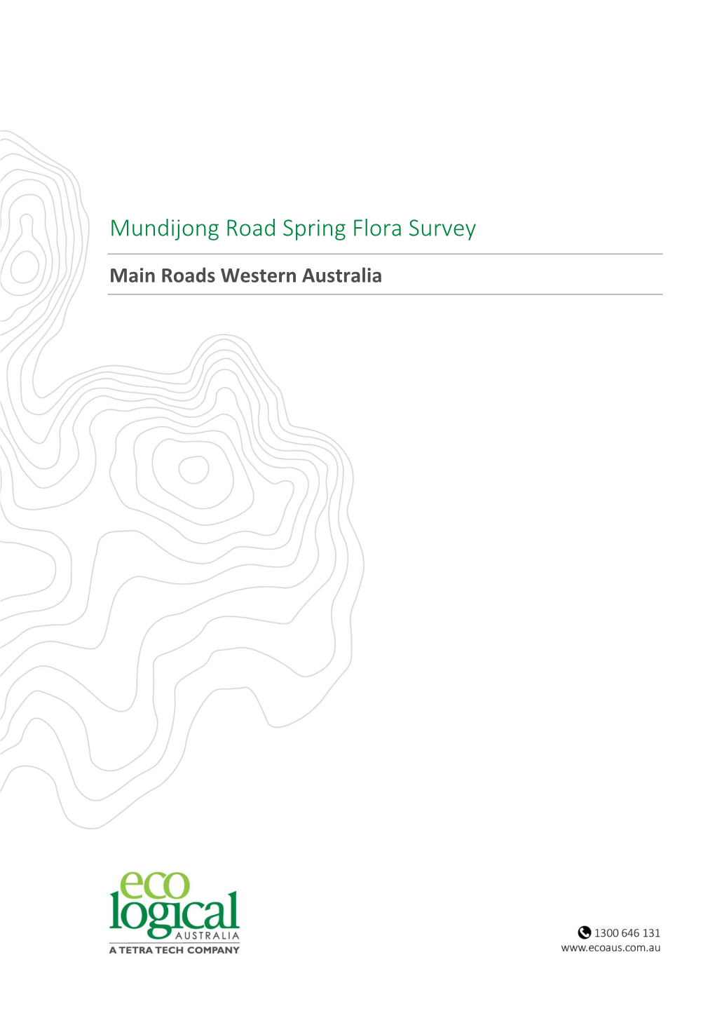 Mundijong Road Spring Flora Survey