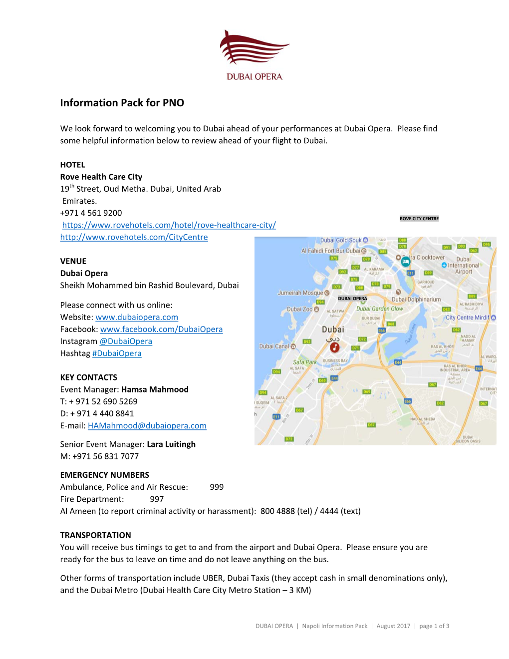 Information Pack for PNO