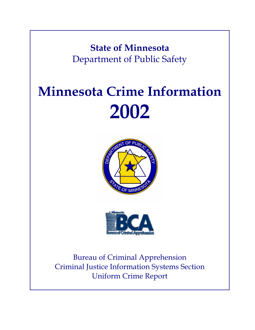 Minnesota Crime Information 2002