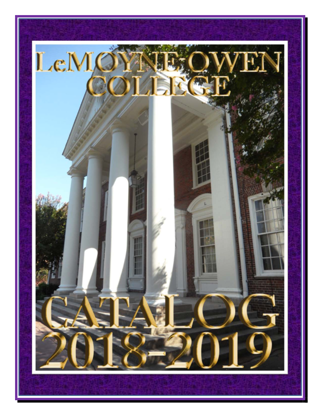 Undergraduate Catalog 2018-2019