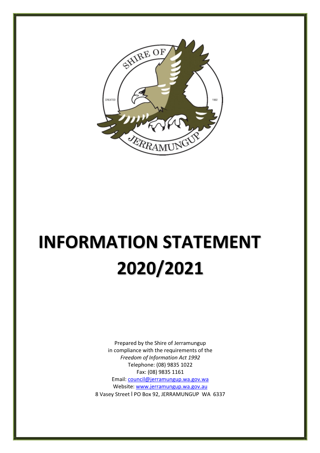 Information Statement 2020-2021