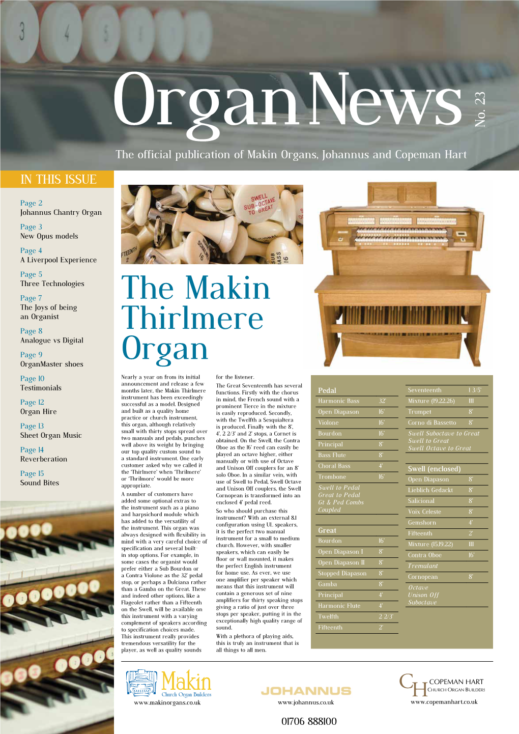 The Makin Thirlmere Organ