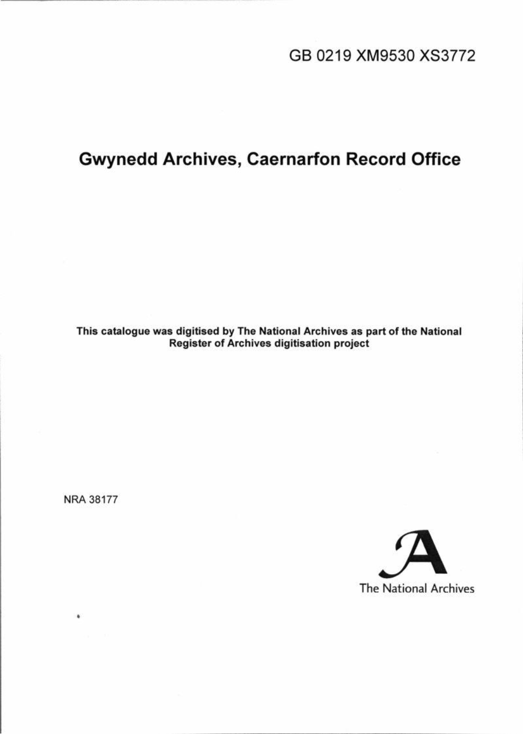 Gwynedd Archives, Caernarfon Record Office