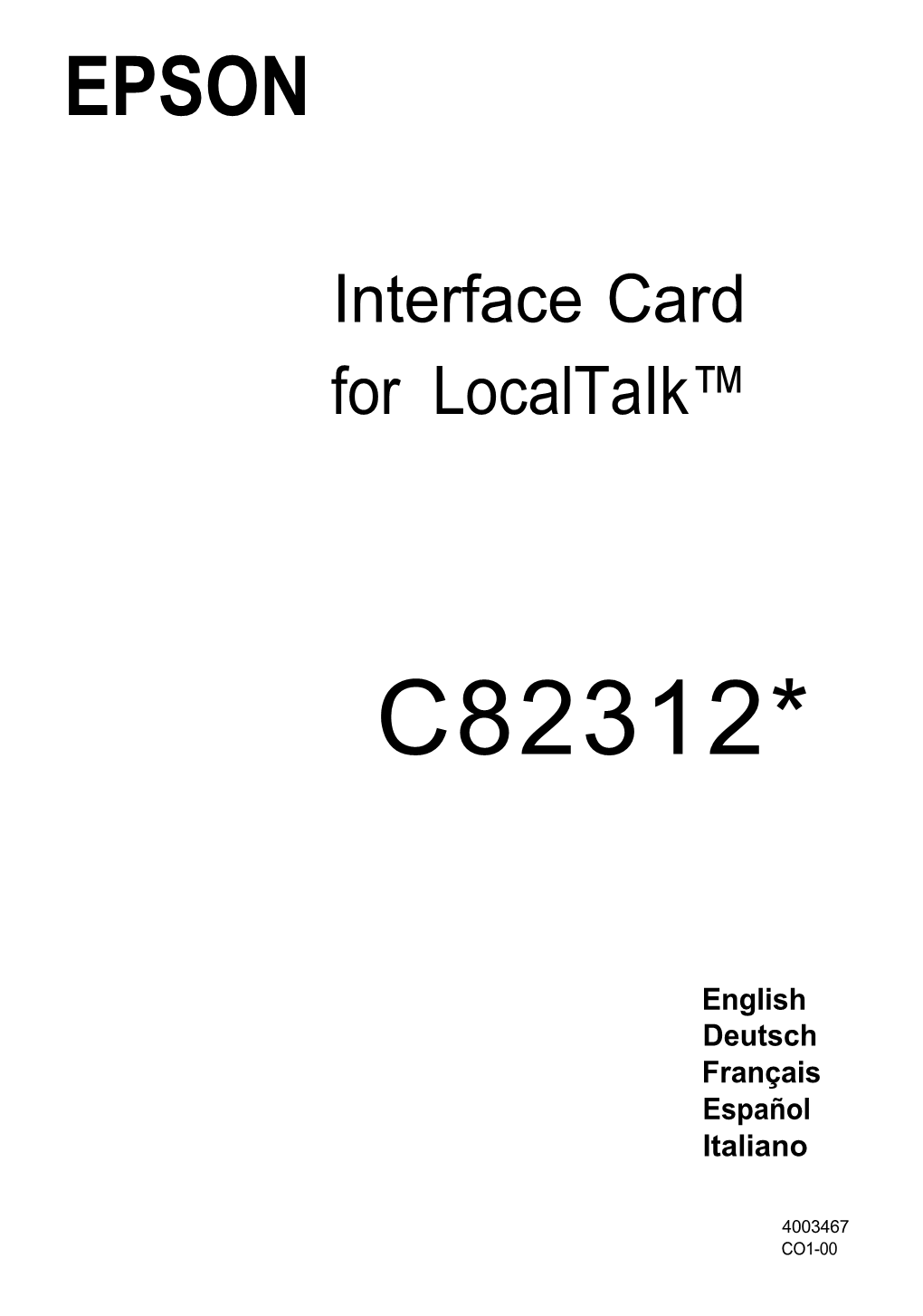 Localtalk Is a Trademark of Apple Computer, Inc