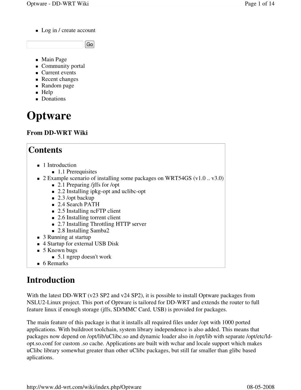 Optware - DD -WRT Wiki Page 1 of 14