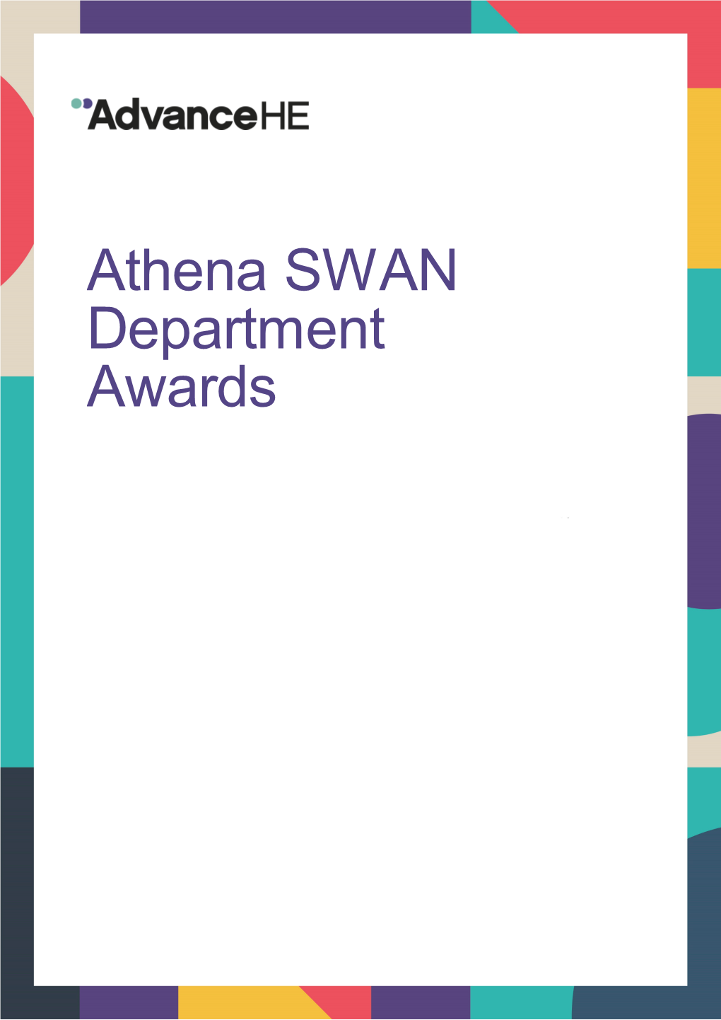 Athena SWAN Department Awards