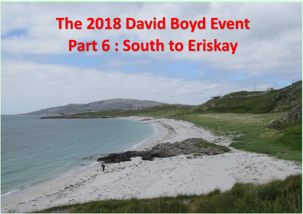 South to Eriskay