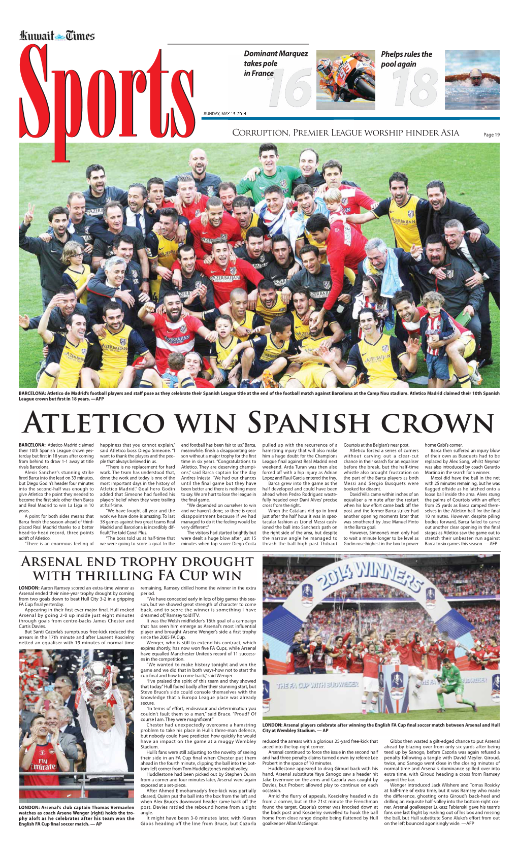 Atletico Win Spanish Crown