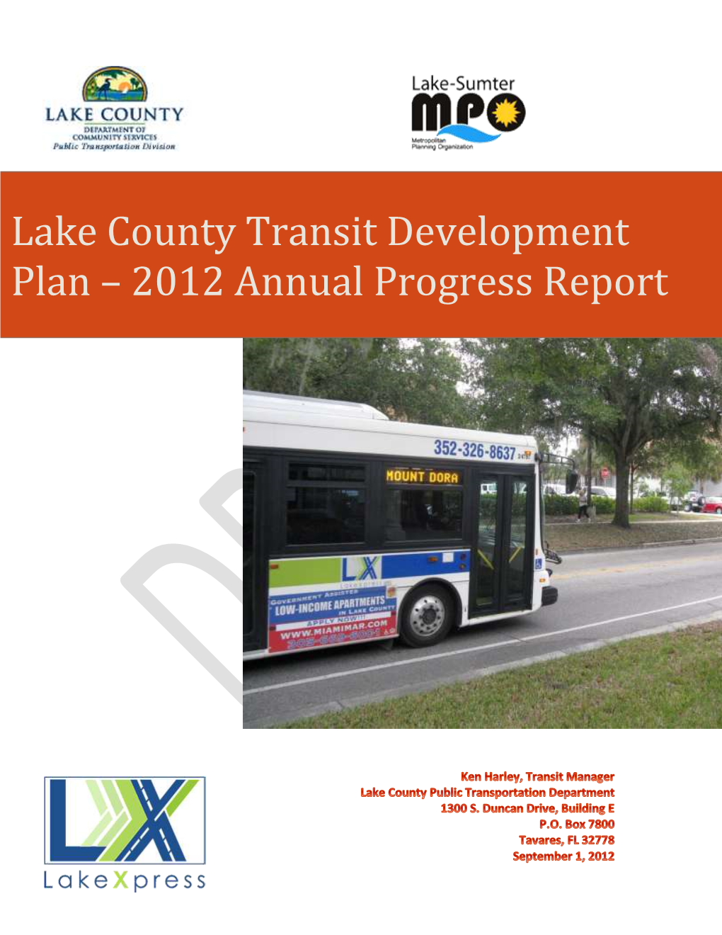Lake County 2012 TDP Annual Update