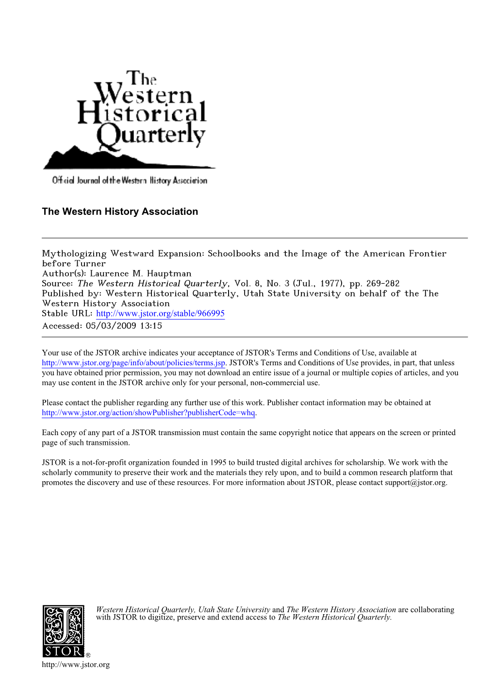 The Western History Association