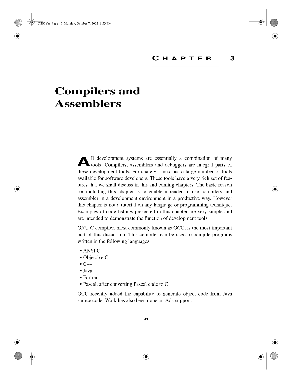 Compilers and Assemblers