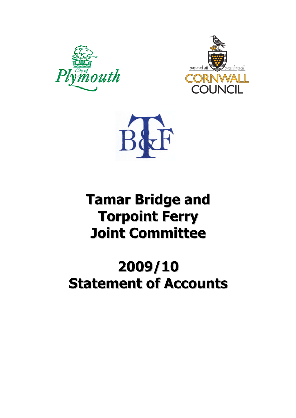 TBTF Statement of Accounts 2009-2010