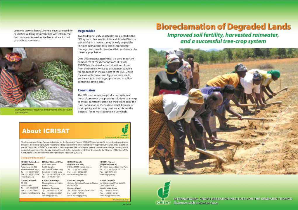 Bioreclamation of Degraded Lands