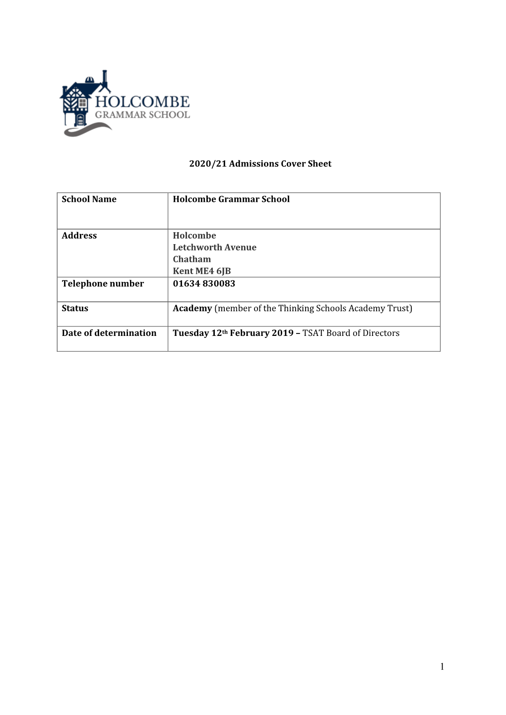 Download Holcombe Grammar School